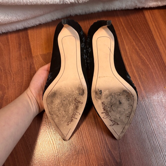 Sam Edelman Dani Black Beaded Pointed Toe Pump, (MSRP $199.95) - Picture 4 of 4